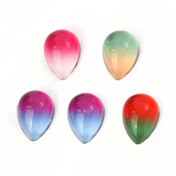 

Doreen Box Glass Dome Seals Cabochon Water-Drop Shaped Flatback For DIY Fashion Jewelry Gifts 18mm( 6/8") x 13mm( 4/8"), 10 PCs