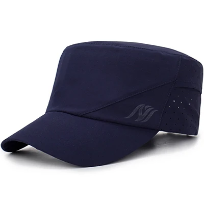 EAGLEBORN продвижение лето весна мужская женская военная шапка Кепка быстросохнущая Военная Кепка Мужская дышащая Военная Кепка с плоской подошвой - Цвет: Dark blue