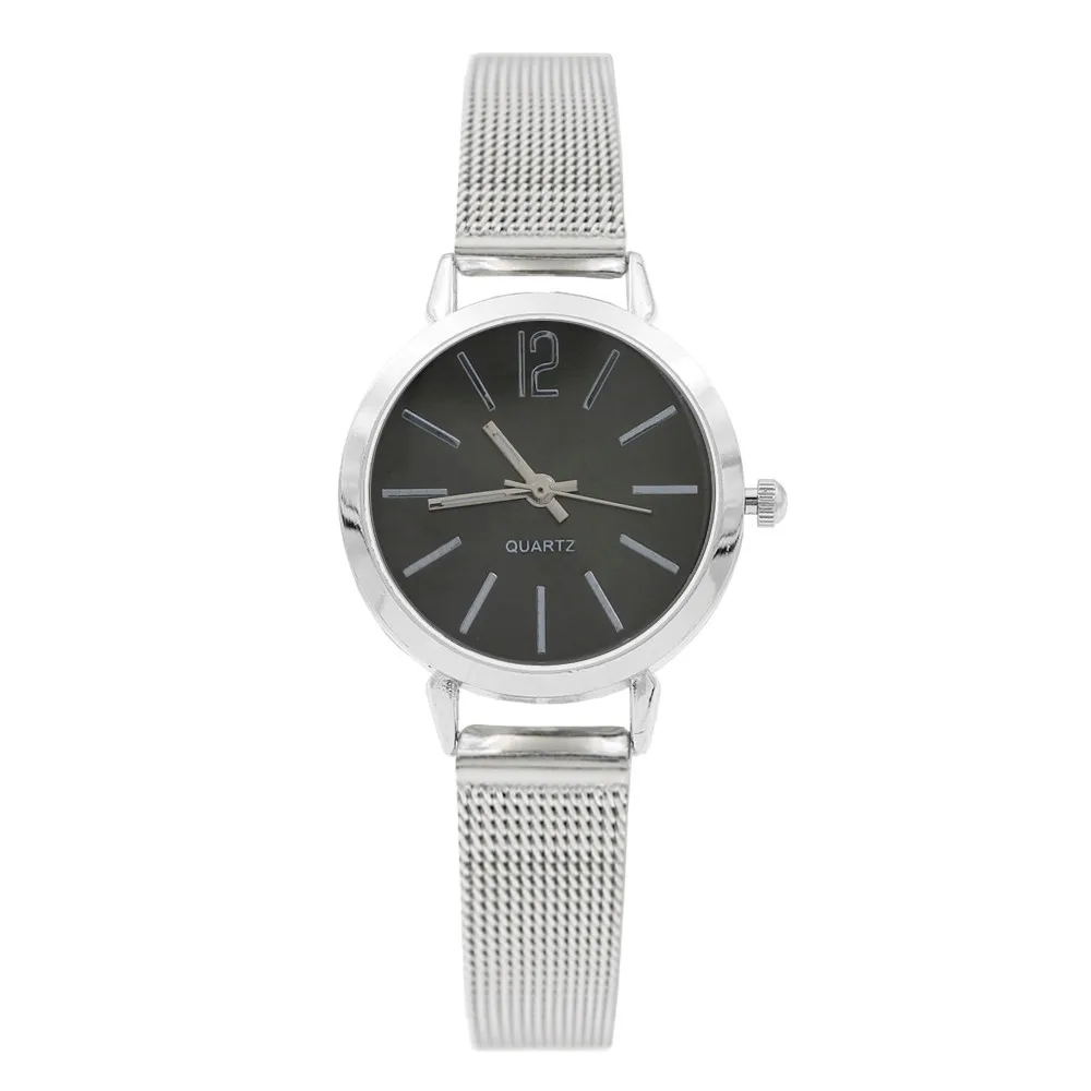 

Top Brand Fashion Creative Silver Gold Mesh Band Wrist Watch Casual Women Stainless Steel Quartz Watches Relogio Feminino &Ff