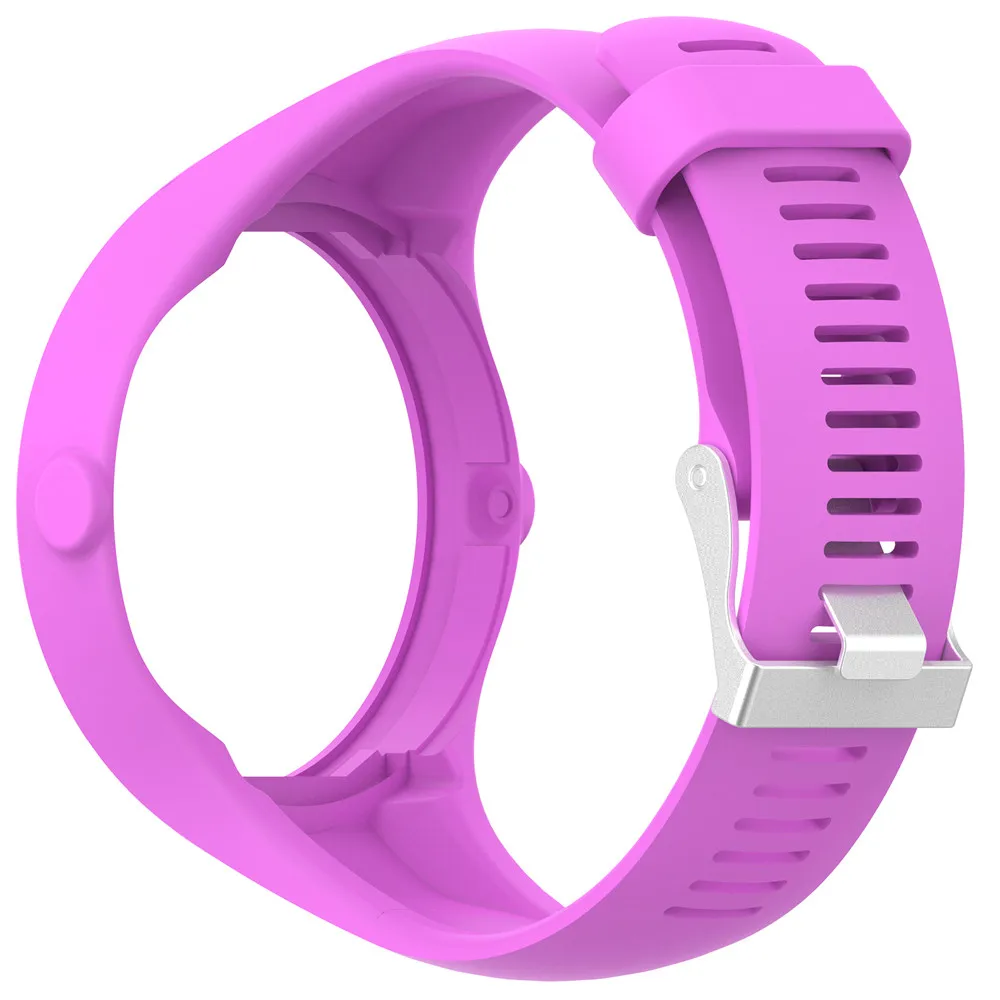 Silicone Air Hole Watch Wrist Strap For Polar M200 Fitness Smart Watch 235MM Length Suit For Young Girl Boy Sports Wrist Band - Цвет: D