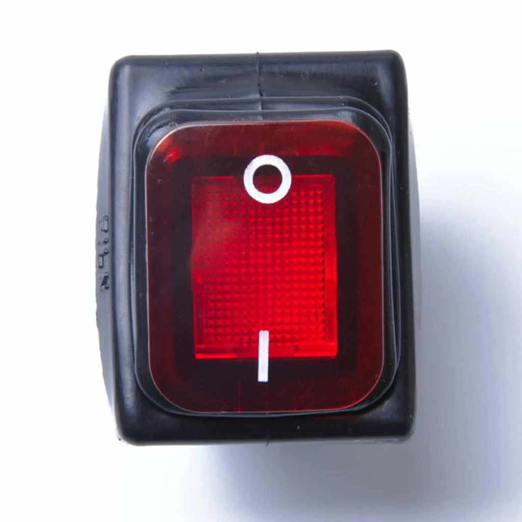 4 Pin On-Off Car Boat Lighted Rocker Toggle Switch Waterproof Protected Against Dust Low Pressure Water