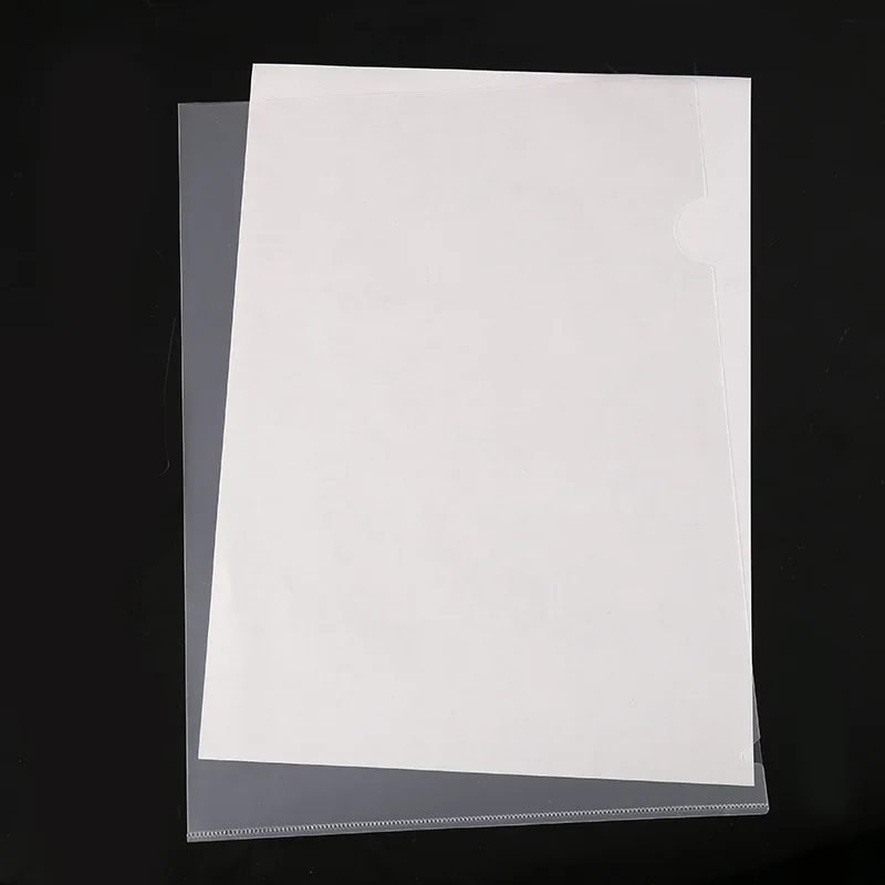 5 шт./лот A4 размеры Прозрачный L folde документ карман бумажный мешочек bill папка для документов карман папка Офис Бизнес применение S19023