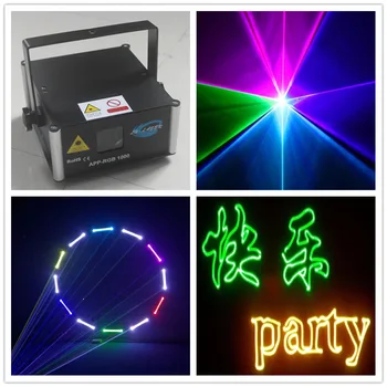 

500MW/1000MW full color RGB With bluetooth remote control Laser Light for DJ Disco Christmas lighting
