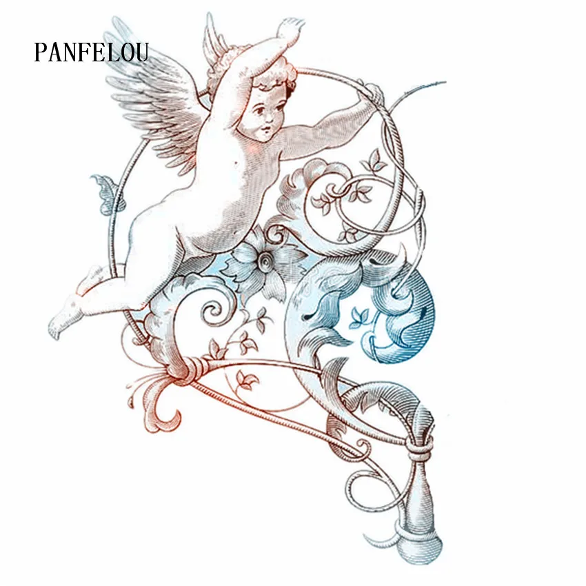 

PANFELOU Angel heart wings metal craft Carbon Steel Cutter paper die cutting dies Scrapbooking/DIY Embossing Easter cards