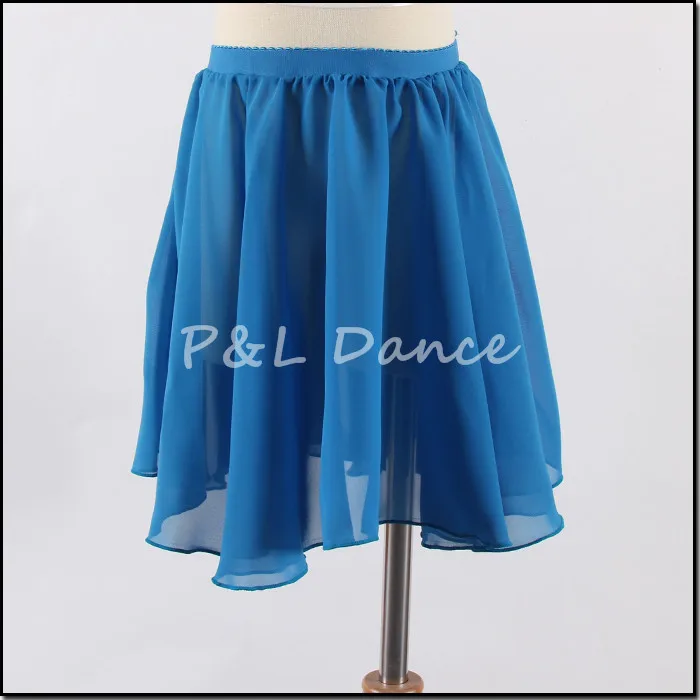 

Reinforced Chiffon Imported Elastic 12 Colors 3 Sizes Children's Pull on Skirts Ballet Practice Skirts