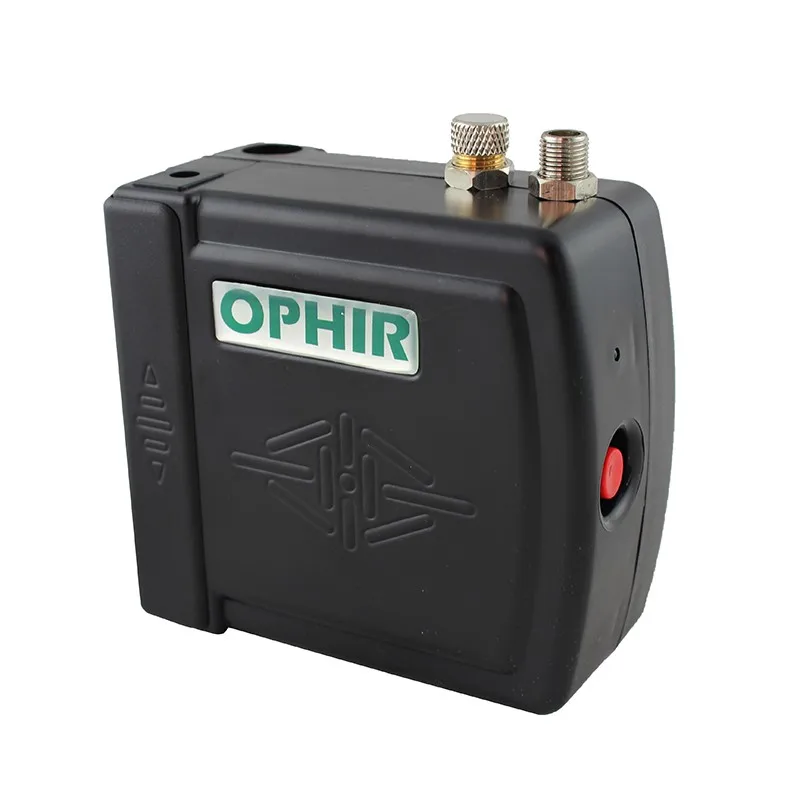 OPHIR 12V Мини Аэрограф компрессор Набор для с плоской обратной стороной для Нейл-арт/торт 3 Советы Комплект аэрографа двойного действия с Compressor_AC003B+ AC070+ AC011