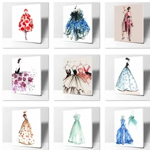 Люди вуаль номер картина маслом настенные панно для гостиной холст абстрактная цифровая живопись без украшения для дома