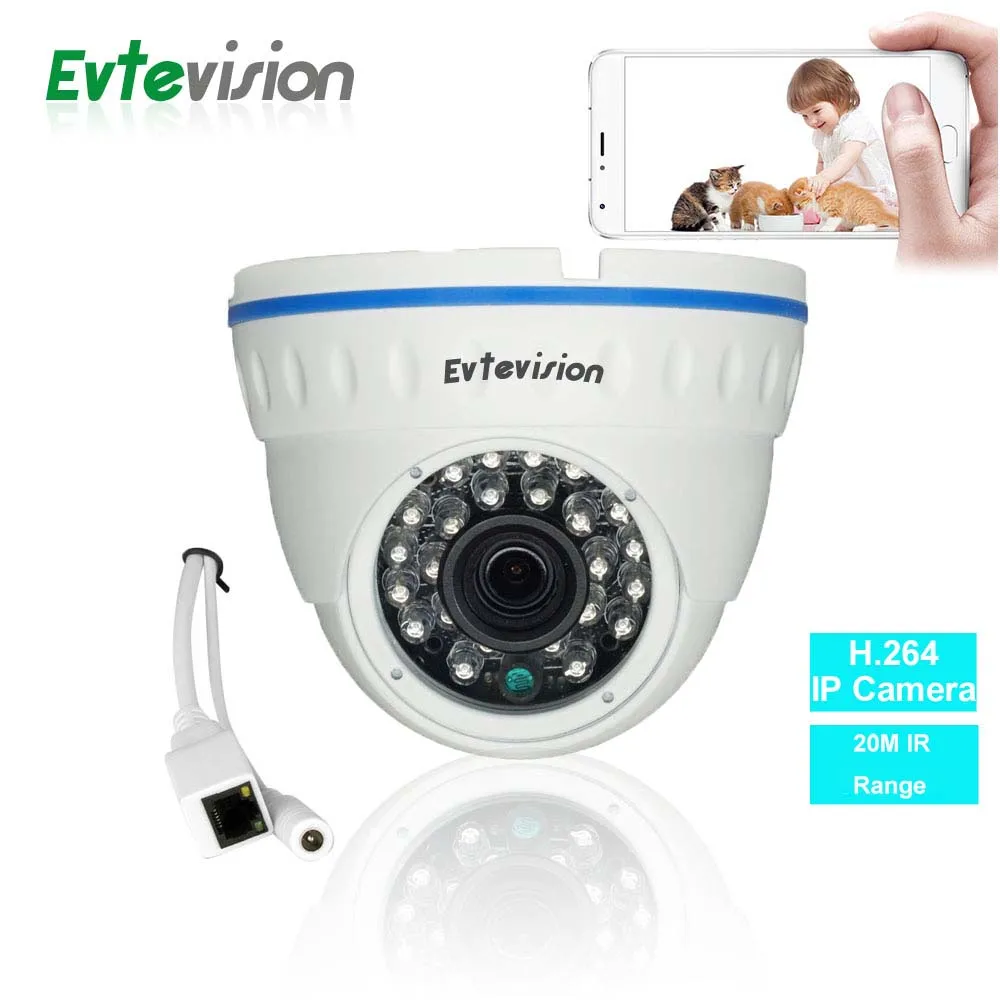 

1 pcs IP Camera Security HD Network CCTV Mega Pixel IP POE Dome Camera ONVIF H.264 2MP/1080P IP IR Security Dome Camera