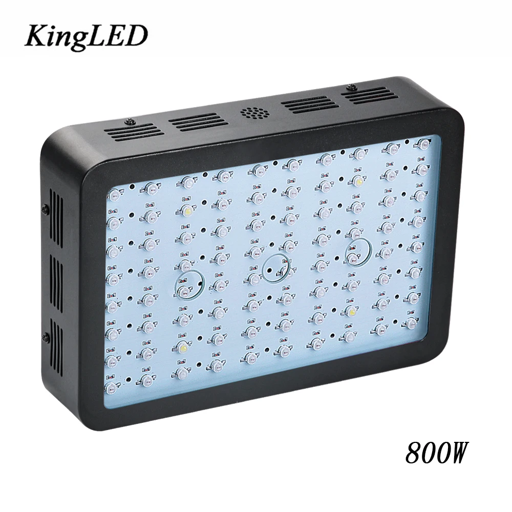 

KingLED 800W LED Grow Light Double Chips Full Spectrum 410-730nm For Indoor Plants and Flower Phrase Growing Led Grow Lights