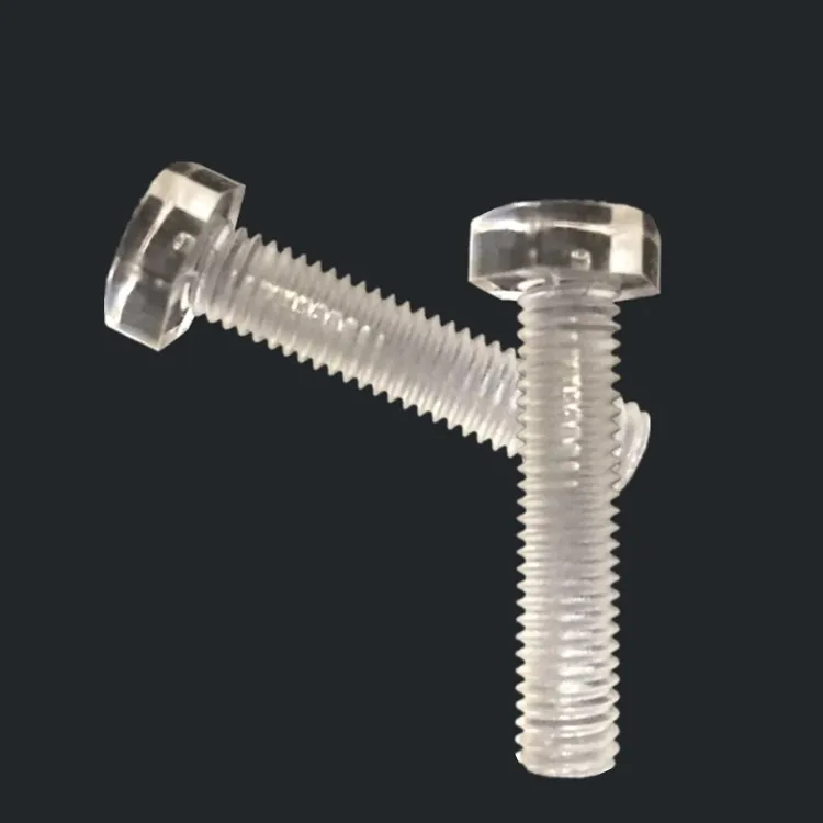 

10pcs M6 Acrylic Screws Nylon Hexagon bolt pc Clear Transparent Screw bolts 30mm-60mm length
