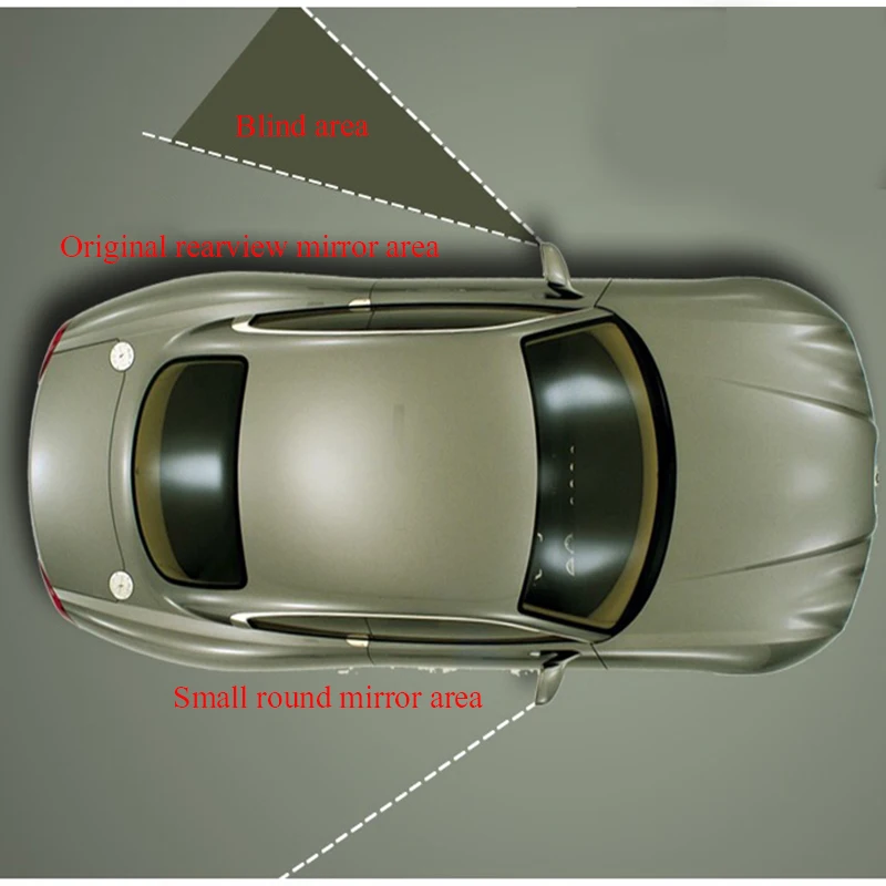 

Auto accessories 360 degree universal blind spot mirror is designed for the popular frameless, ultra-thin, wide Angle, round,
