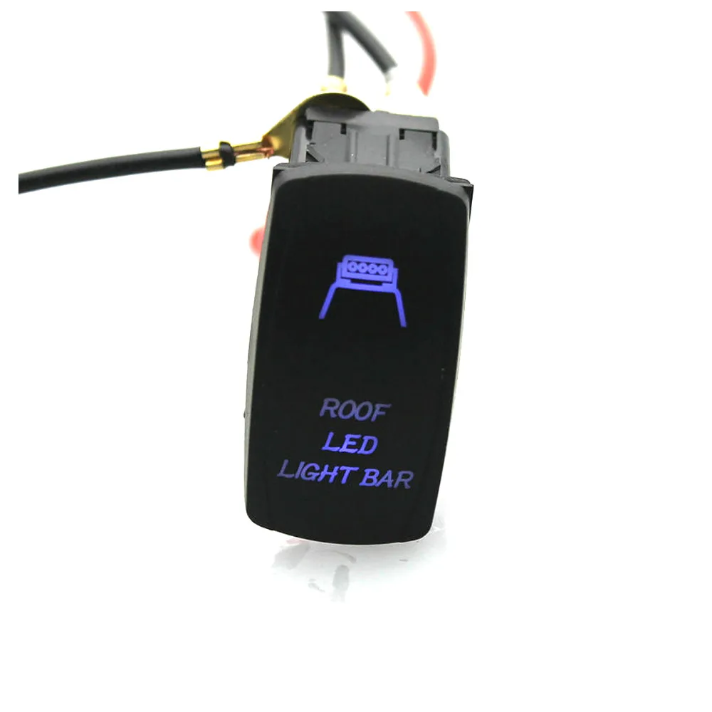

IZTOSS Laser Blue Rocker SwitchROOF LED LIGHT BAR20A 12V ON -OFF switch LED Light switch 5 PINS