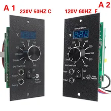 Цифровой регулятор температуры цифровой дисплей термостат для древесных гранул духовка синий цифровой дисплей с двойным RTD зонд для мяса