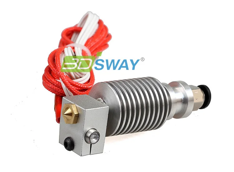 3 комплекта/партия DSWAY Собранный Боуден Hotend комплект e3d V6 J-head подключения печатающей головки печати для 0,4 мм/1,75 мм нити 3D-принтеры часть