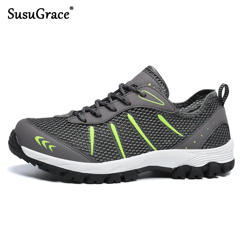 

Susugrace Men's Summer sport running shoes fitness sneakers jogging shoes comfortable outdoor trainers Light Weight Adjustable