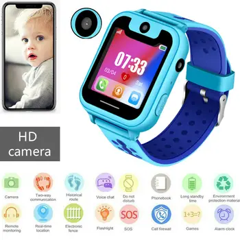 

S6 Kid Smart Watch LBS Locator Tracker SOS Call Anti-lost Camera Flashlight Waterproof Safe Tracker Wrist Gift For Child