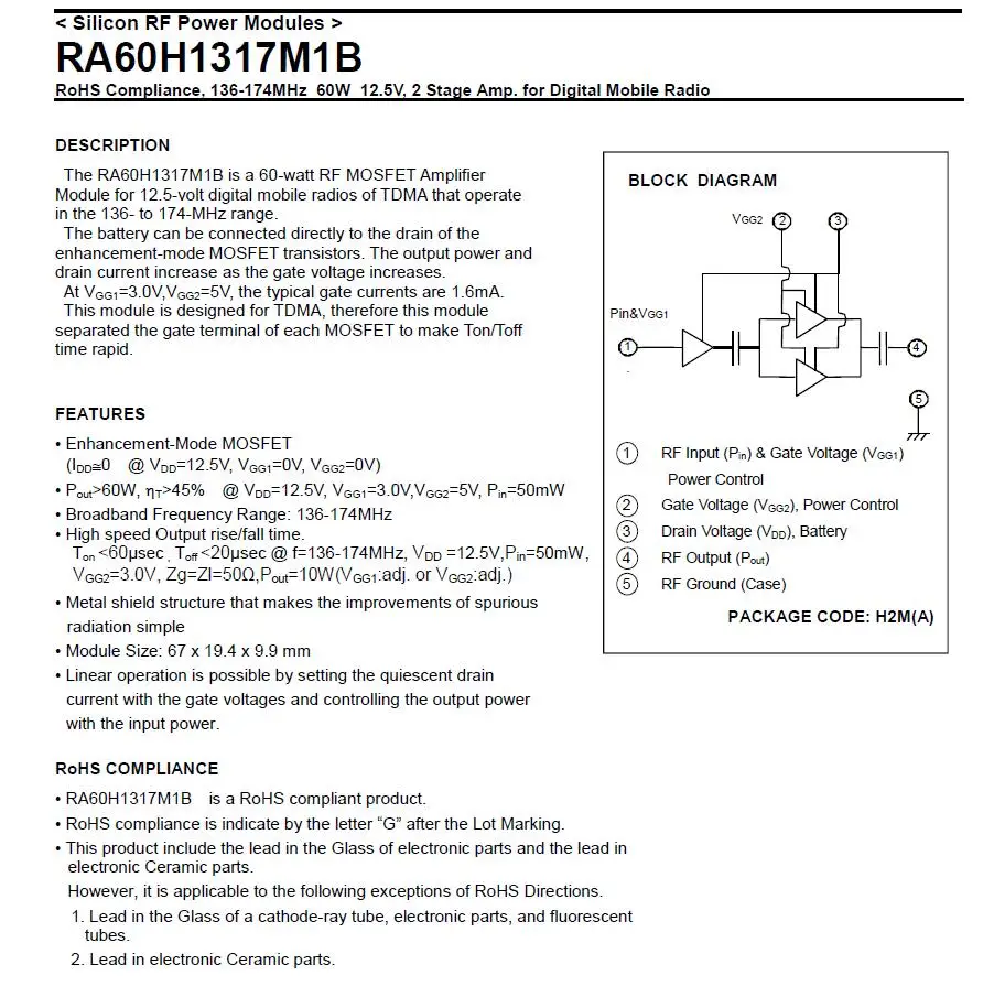 RA60H1317M1B 3