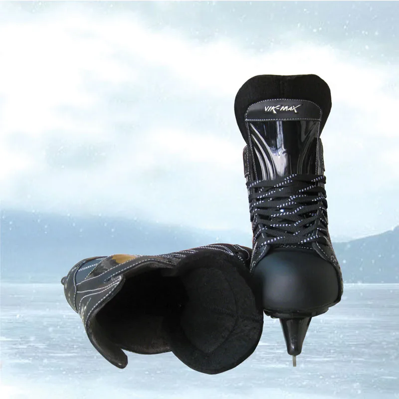 Japy تزلج فيك ماكس 9315 هوكي الجليد أحذية الكبار الطفل زلاجات ثلجية المهنية الكرة سكين الجليد هوكي سكين أحذية الثلج الحقيقي patines