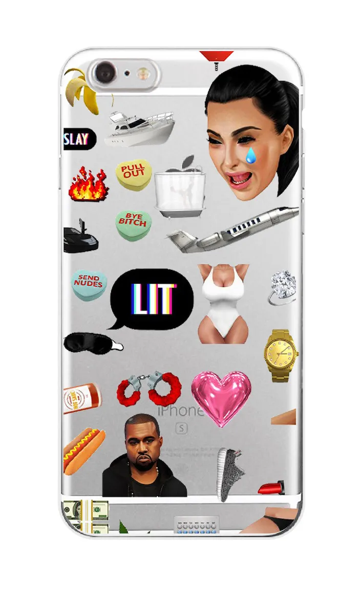 Kimoji Ким Кардашьян Канье Уэст Северной Дженнер Мягкие TPU чехол для телефона чехол Коке для iPhone 7 Plus 7 6 6 S 5 5S SE XS Max Kimoji Ким Кардашьян Канье Уэст Северной Дженнер Мягкие TPU чехол для телефона чехол Коке для iPhone 7 Plus 7 6 6 S 5 5S SE XS Max
