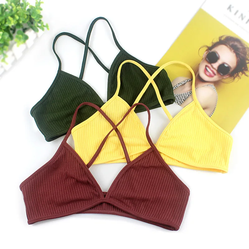

Sexy Backless Women Bra Tops 2019 Fashion Solid Wireless Bralette V Neck Seamless Lingerie Underwear Soft Comfortable Intimates