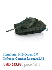 Henglong 1/16 6,0 материнская плата инфракрасный бой пластик Leopard2A6 р/у Танк 3889 Вт/360 револьверная отдача ствола вращения