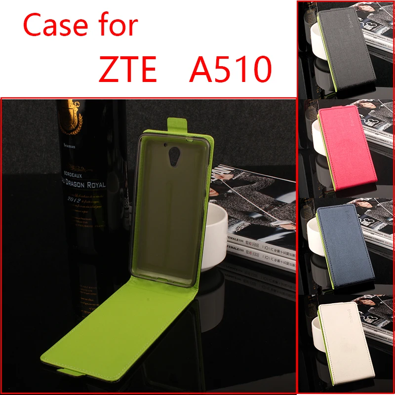 

For ZTE A510 Phone Case Pure Color Up-down Open Vertical Flip Premium PU Leather Case Cover Factory Price