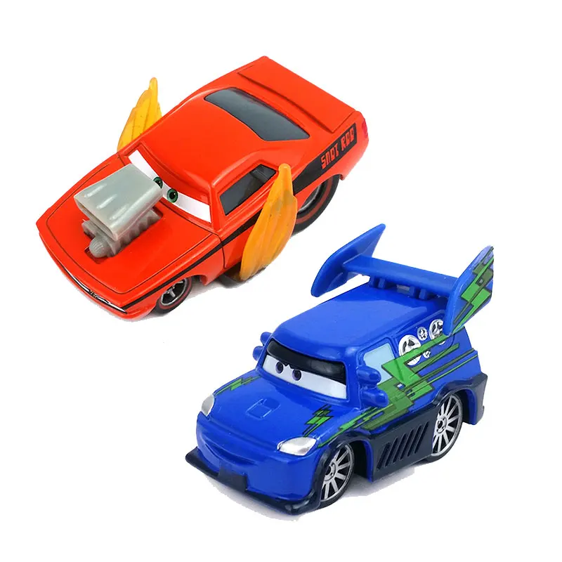 Disney Pixar Cars 2 Toy Alloy Model Car Badger Flame Slugs Blue DJ Wenge Bad Guys Four Group 1:55 Metal Toys Vehicles Kids Gifts 7