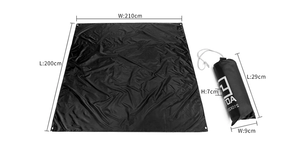 210*200 см Оксфорд Открытый коврик для кемпинга водонепроницаемый двухсторонний коврик для пикника одеяло Складной Пляжный коврик наземный лист брезент коврики