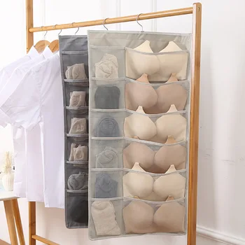 

15/20 Pockets Underwear Sorting Hanging Storage Bag Multifunction Socks Bra Underwear Rack Hanger Storage Organizer Wardrobe