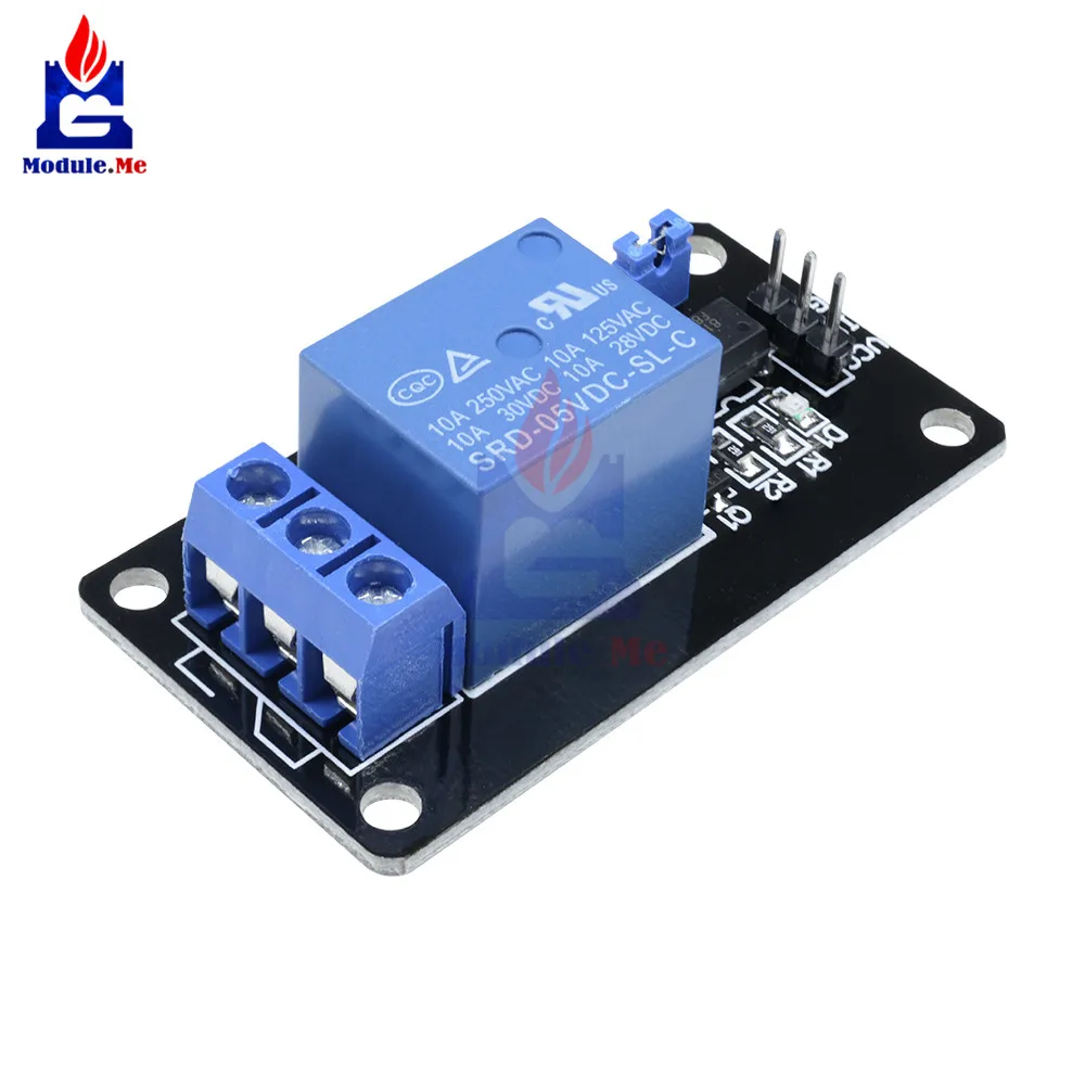 

5V 1 Channel Relay Module for Arduino Relay Interface Board for MCU PIC AVR DSP ARM SCM Household Appliance Control Module 5V