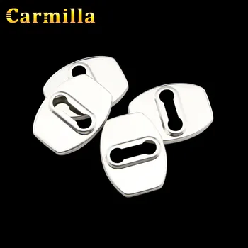 

Carmilla Car Door Lock Protector Covers Stainless Steel Cover for Hyundai Tucson 2015+ for Kia Sportage QL 2016 2017 Accessories