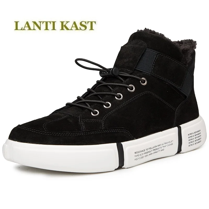 

2018 new men with Keep warm Casual shoes England fashion match Trend man Walking shoes