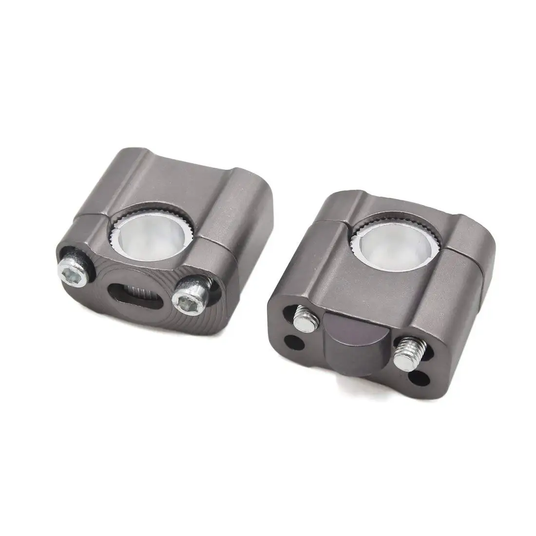 Uxcell 2 шт Универсальный титановый 22 мм руль бар стояк адаптер зажима для мотоцикла