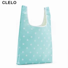 CLELO, складная квадратная многоразовая сумка для покупок, многофункциональная сумка, дорожная сумка для дома, сумка для хранения аксессуаров, сумка-тоут, эко-сумка