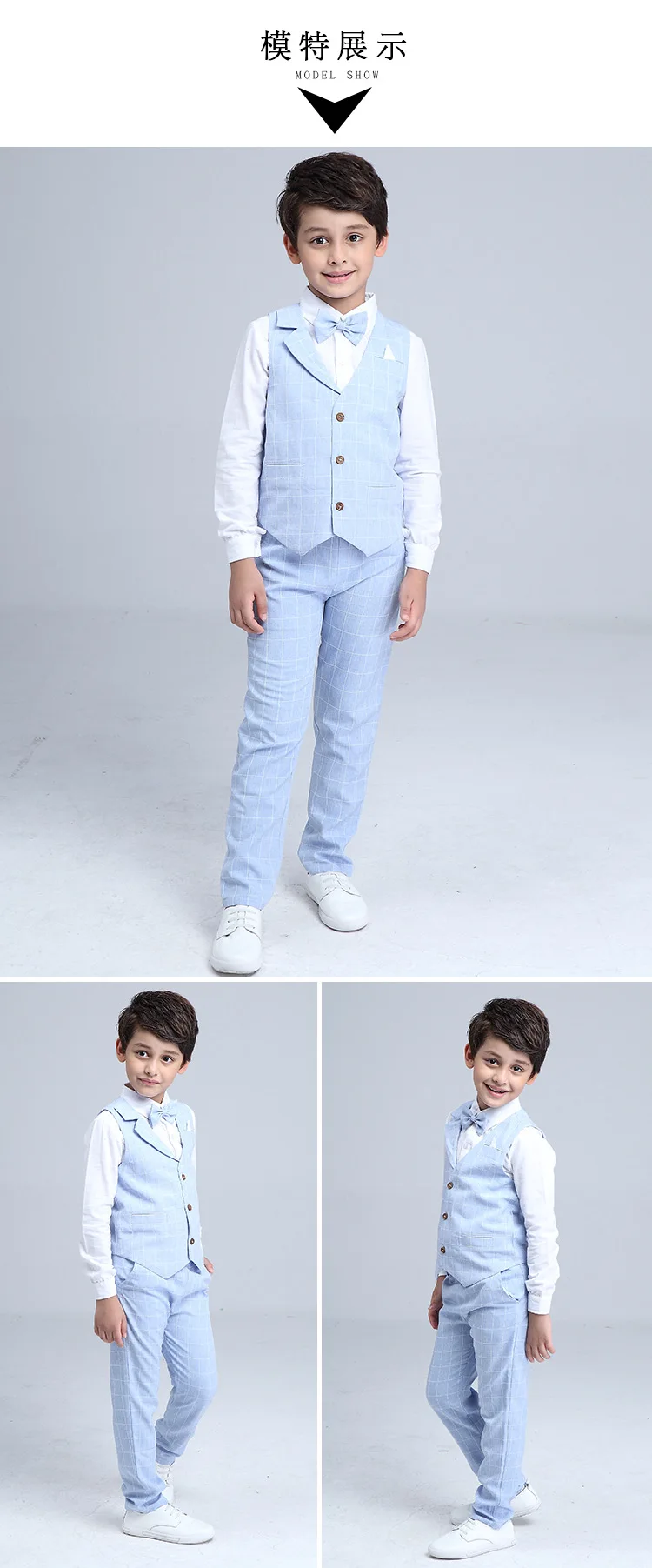 2017 Boys Blazer Suit Kids Cotton Vest+Tie+Blouse+Pants 4 pieces/set Clothes Sets Boys Formal Blazers for Weddings Party EB156 HTB11oanQXXXXXaoaXXXq6xXFXXXg - 2017 Boys Blazer Suit Kids Cotton Vest+Tie+Blouse+Pants 4 pieces/set Clothes Sets Boys Formal Blazers for Weddings Party EB156