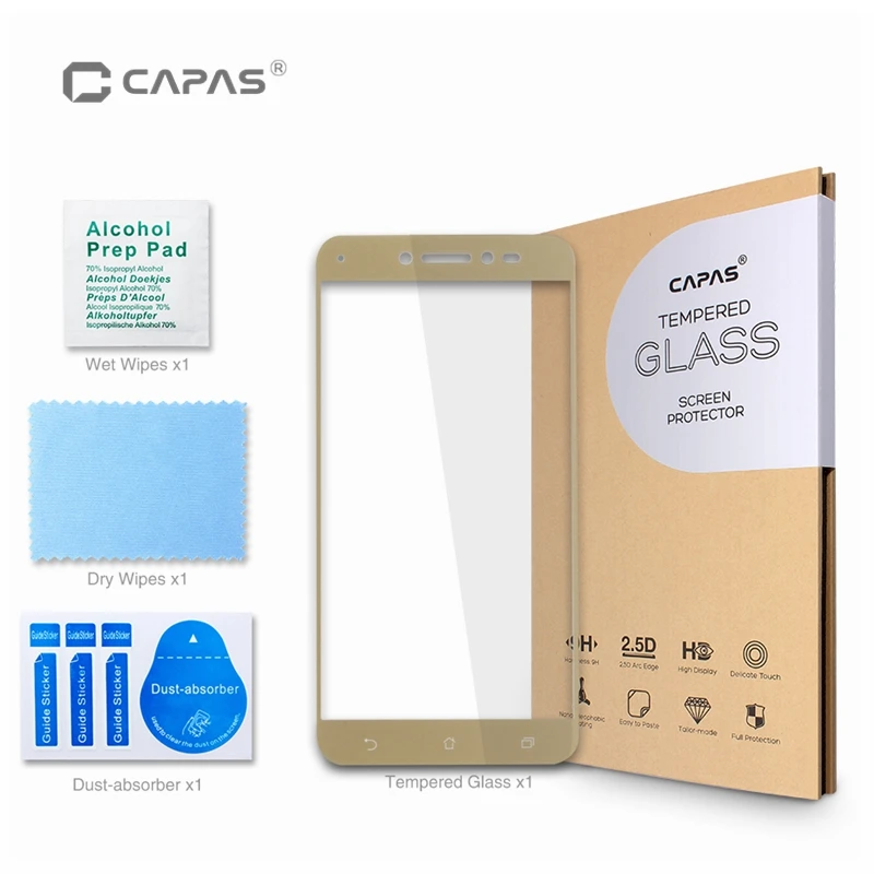 

For Asus Zenfone Live ZB501KL Tempered Glass Screen Protector Full Covered Protective LCD Guard For Zenfone3 Go Glass Shockproof