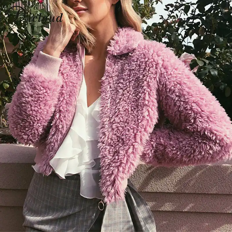 hot pink sherpa jacket
