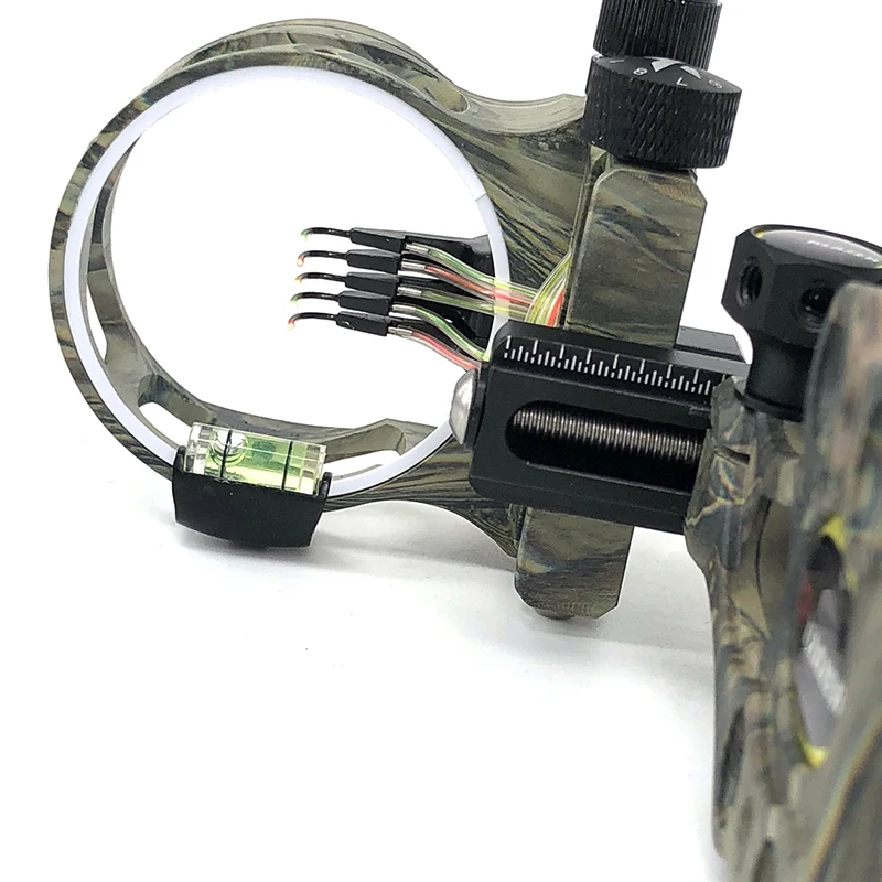 Ajustável com Luz de Caça Pinos de Fibra Livre de Atletismo Caça ao ar 019 5 Óptica Vista Arco Composto Arco Vista Micro ao ar Arco Vista 6 High Quality Esporte e Lazer