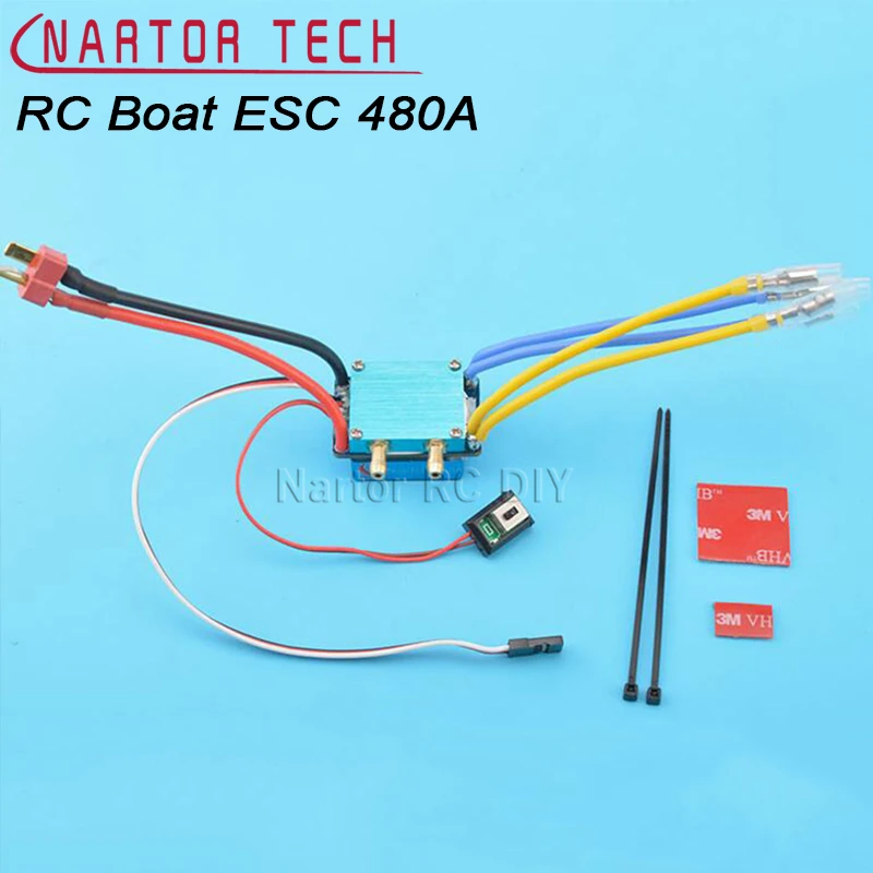 RC Boat ESC 480A 7 2-14 8 V 380/540/775 Матовый контроллер скорости двигателя двухрежимный