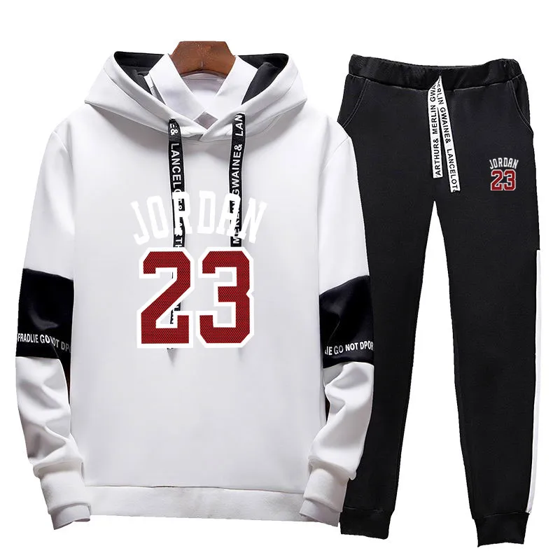 Men Clothing Set Sportswear 2019 Autumn New Hoodies Sweatshirts Sporting Sets Men's Tracksuits Two Piece Hoodies+Pants 2pcs Sets
