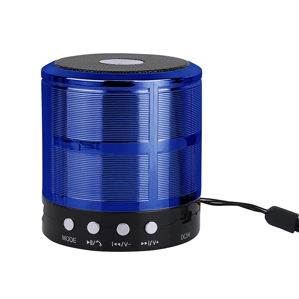 Портативный Bluetooth динамик мини беспроводной громкоговоритель звук система стерео музыка объемный открытый динамик Поддержка FM TFCard# YJP - Цвет: Blue
