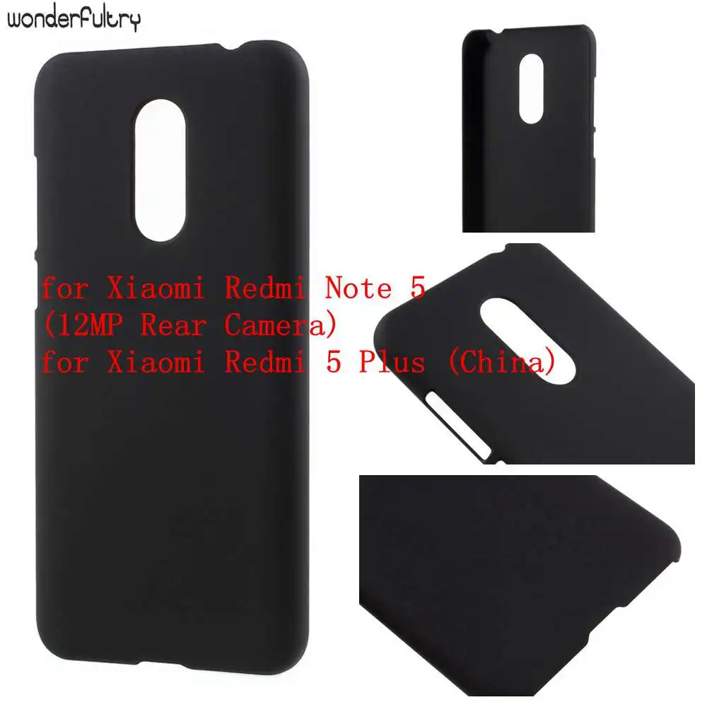 Wonderfultry Cases Redmi 5 Plus (China) Rubberized Hard Plastic Protection Cover Case for Xiaomi Note (12MP Rear Camera) | Мобильные