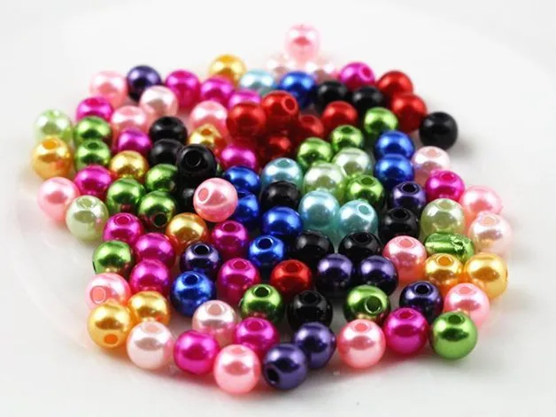 

Hot Sale 300pcs 5MM Mixed Color Fashion Bright Candy Color Acrylic Pears Spacer Loose DIY Bracelets & Necklaces Making-Z4-14