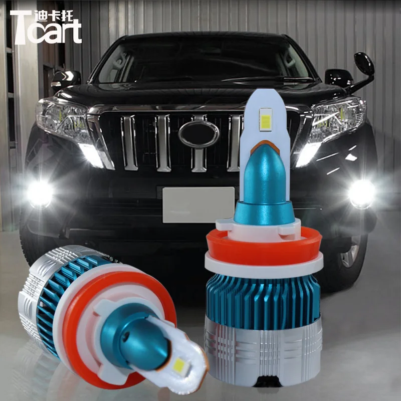  Tcart H8 H9 H11 Extremel LED Fog Light Bulbs Car Daytime Running Lights Driving Lamps For Toyota Pr - 32900545908