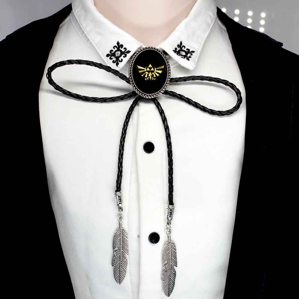 HZSHINLING Легенда о Zelda Боло галстук ковбойская рубашка Zelda сердце шеи галстук ожерелье с фото ювелирные изделия - Окраска металла: 3