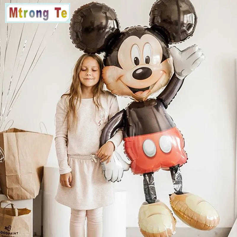 Mtrong te 2 шт. Микки Маус алюминиевые воздушные шары украшения на день рождения Микки Минни все необходимое для вечеринки детские игрушки фольги воздушные шары