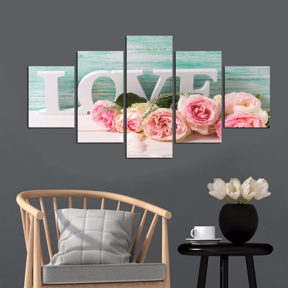 Love white letter flower romance canvas painting image bridal bridal dress  shop adornment art background wall poster FA230|canvas painting|art  postercanvas art poster - AliExpress