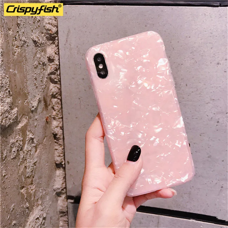 Блестящий чехол для телефона iPhone 7 8 Plus чехлы с узором 11 Pro Max XR XS 6 6S мягкий