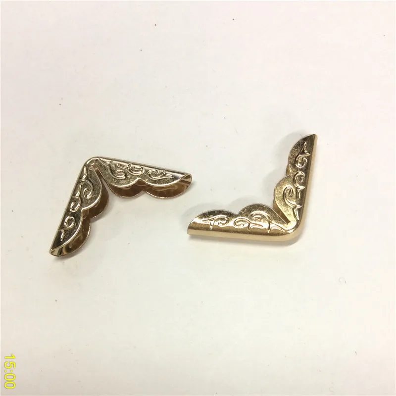 

Rose Gold Book Scrapbooking Album Menu Folder Corner Protectors 30x21mm,Fit 5mm( 2/8") thickness book,50Pcs