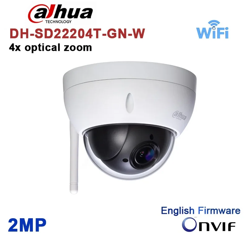 

Original DH DH-SD22204T-GN-W WiFI IP 2MP HD Network Mini PTZ Dome 4x optical zoom POE wireless Camera SD22204T-GN-W